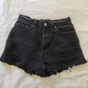 Distressed High Waisted Shorts